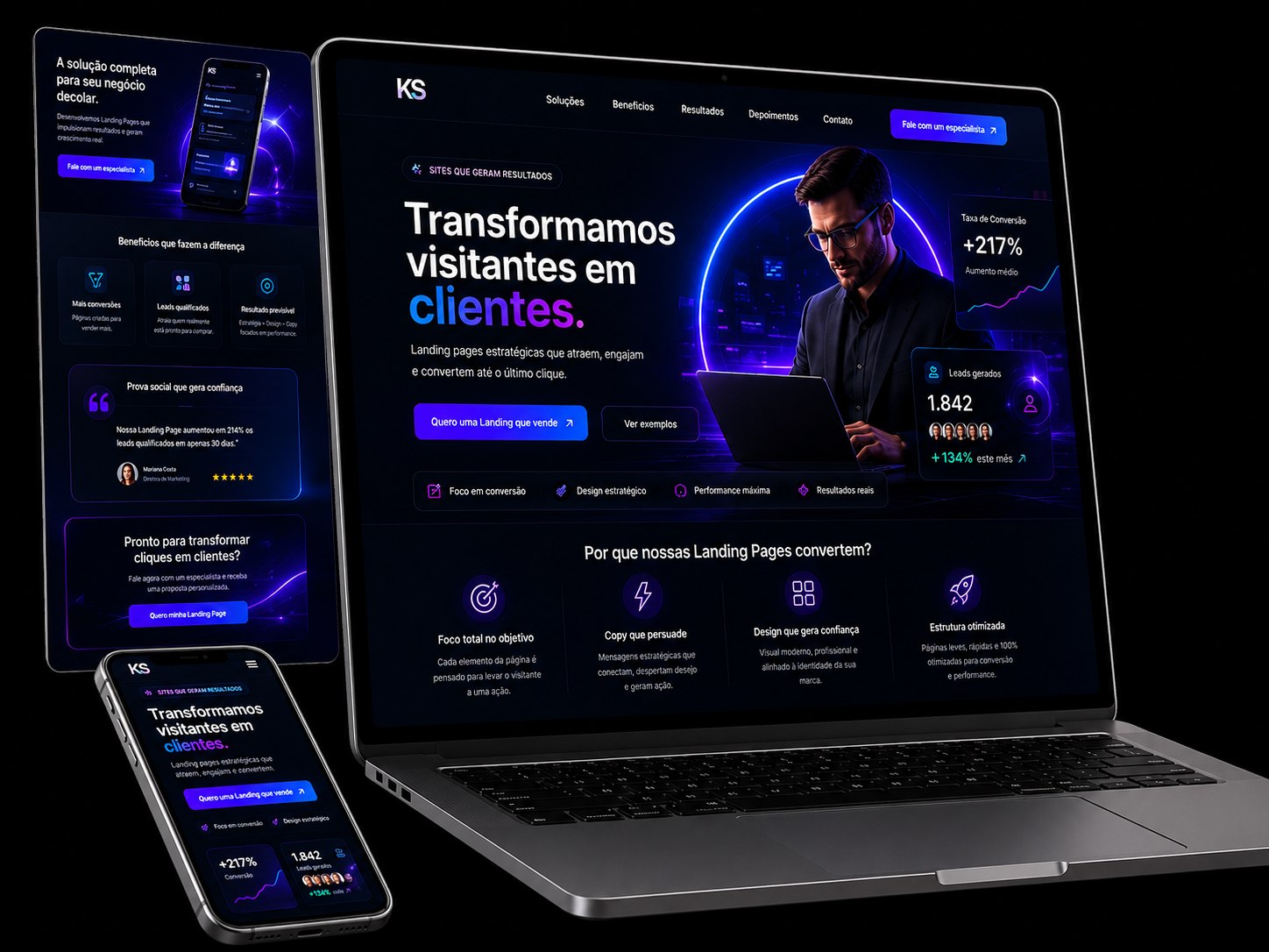 Landing page conversão
